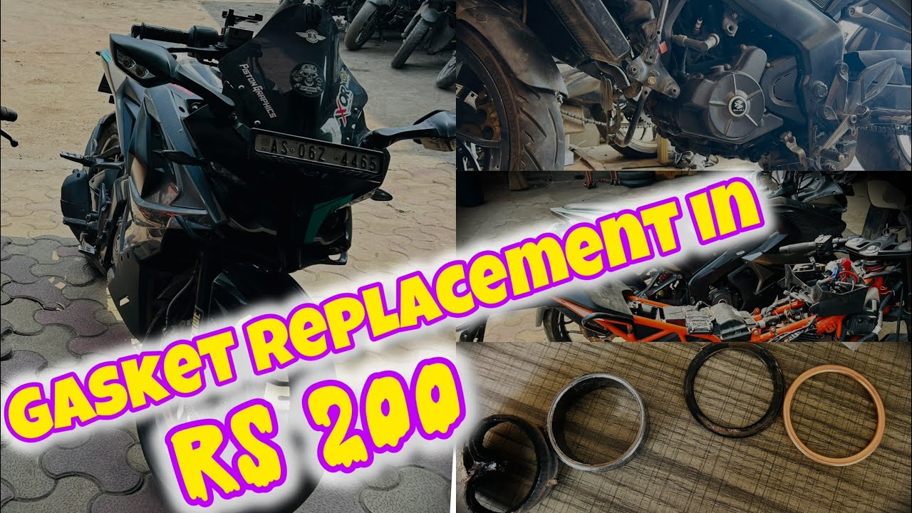 Vlog 56|| RS 200 Exhaust Pipe Gasket Replacement || @bsmotovlog6655