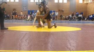 Wrestling 132 Branson Draper West Forsyth VS Hakeem Jones (Orange HS) 2015-16