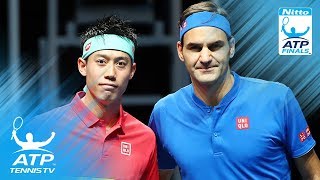 Nishikori stuns Federer; Anderson wins on debut | 2018 Nitto ATP Finals Highlights Day 1