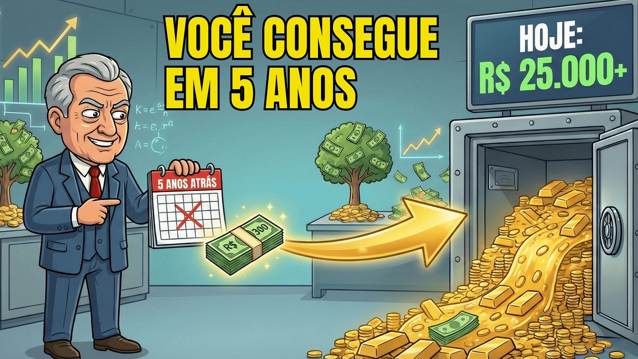 Quanto Você Teria Hoje Se Tivesse Começado com R$300,00 Há 5 Anos Atrás
