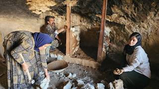 Cave House Construction | Starting a Traditional Built-in Cabinet
