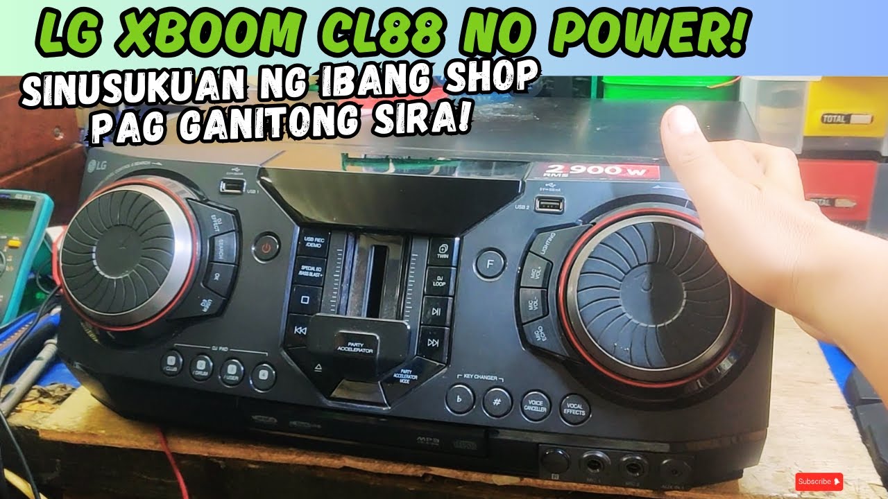 LG XBOOM CL88 NO POWER | 