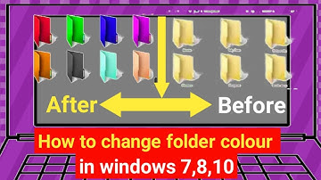 How to change Folder Colour in windows 7,8,10