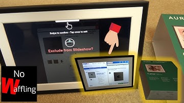 How to Use the Touch Bar on Aura Photo Frames - Beginners guide