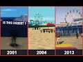 Evolution of beach logic in gta games (2001 - 2020)