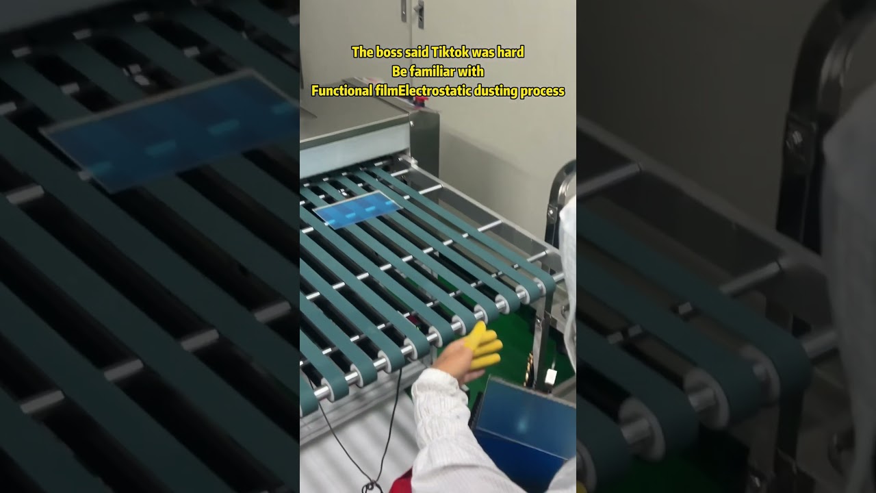 Functional sheet electrostatic dust removal process 