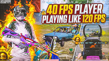 40 FPS player playing like 120 fps player | 3 finger claw | fastest 40 fps player | BGMI 1v4 clutchs