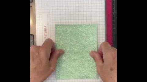 Heat Embossing a Handmade Glitter Background