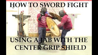 How To Sword Fight: Jabbing with a Viking Shield