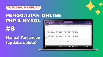 Membuat Penggajian Online dengan PHP dan MySQL #8 Manual Tunjangan (update, delete)