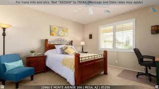 Priced at $300,000 - 10960 E MONTE Avenue 266, Mesa, AZ 85209