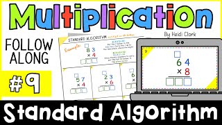 How to do the Standard Algorithm multiplication  64 x 8 (question #9)
