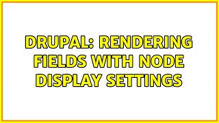 Famous Drupal: Rendering fields with node display settings Wealth