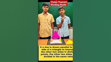 Thales Theorem Working Model |Basic Proportionality Theorem ( BPT) | Maths Project #shorts #ytshorts