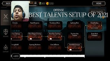 Mortal Kombat Mobile talent set up to broke tower, faction war& survivor mode easily.#18.