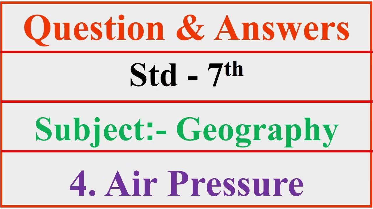 Winds questions and answers std 7th geography chapter 5 exercise class 7 Maharashtra board