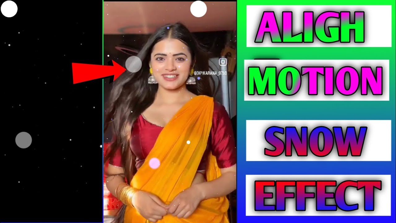 Alight motion snow effect - YouTube