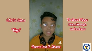 GE106 Ethics Video Presentation Assignment#1 Filipino Basic Values Strength and Weaknesses #study