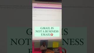 GMAIL IS NOT A BUSINESS EMAIL Wealth