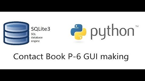 Contact Book P-6 | Creating a simple GUI for Contact project in Tamil | GUI making in Tamil