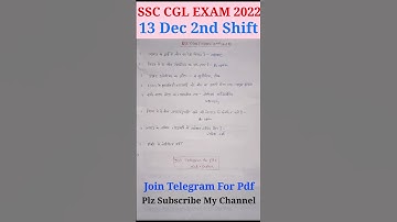 SSC CGL 13Dec 2nd Shift Analysis | SSC CGL Exam Analysis 2022 |13dec shift2 Question #shorts #ssccgl