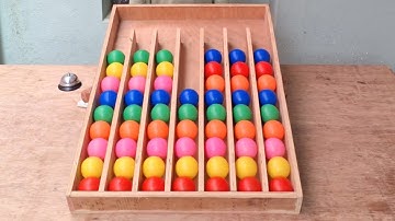 cute boy solving color ball sorting puzzle game very speed and smart || LKR Food Challenge