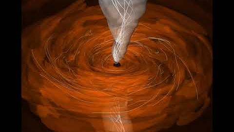 Simulation of a black hole accretion disk and jet