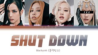 Blackpink || Shut Down but you are Lisa (Color Coded Lyrics Karaoke) Resimi