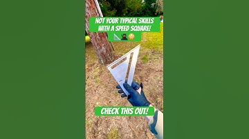 Not your Typical Skills with a Speed Square! 😳 #shorts #ninja #skills #tools #fyp #tricks #viral