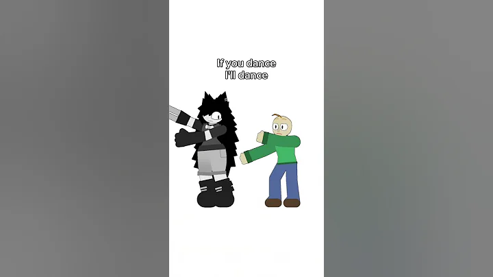 Miss Circle and Baldi If you dance I'll dance #animation #shorts
