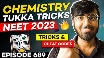 Chemistry Tukka Tricks for NEET 2023🔥| Tricks & Cheat Codes #689 #neet2023 #tukkatricks #chemistry