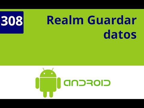 Capítulo 308 - Android Bases de datos,Realm guardar datos