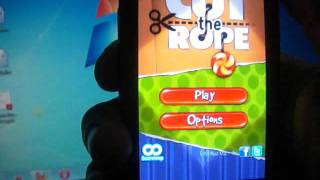 Cut The Rope Game on Android on Samsung S8500 Wave! screenshot 5