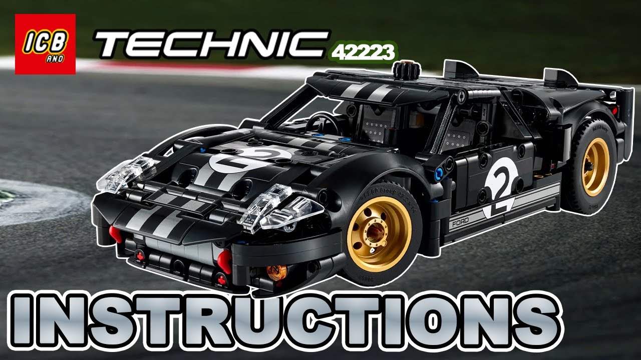 LEGO Technic 1966 Ford GT40 MKII Race Car 42223 – 4K Build Instructions Slideshow