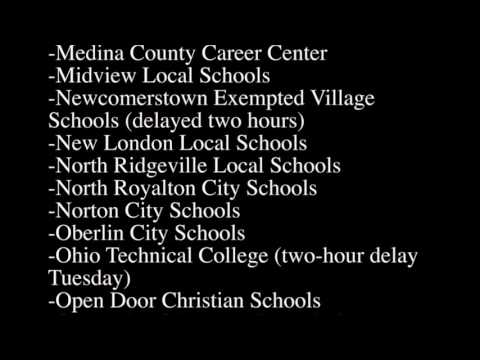 Northeast Ohio School Closings and Delays: March 14, 2017