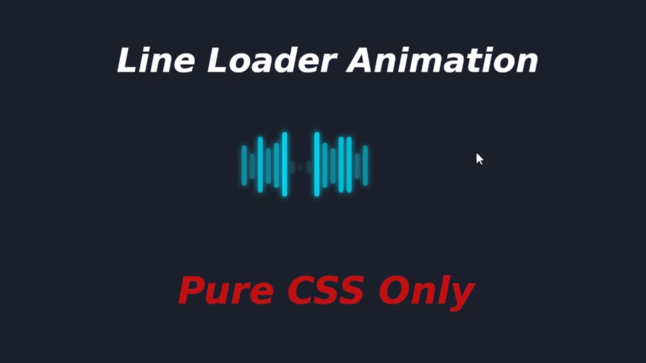 Line Loader Animation | Pure CSS - YouTube