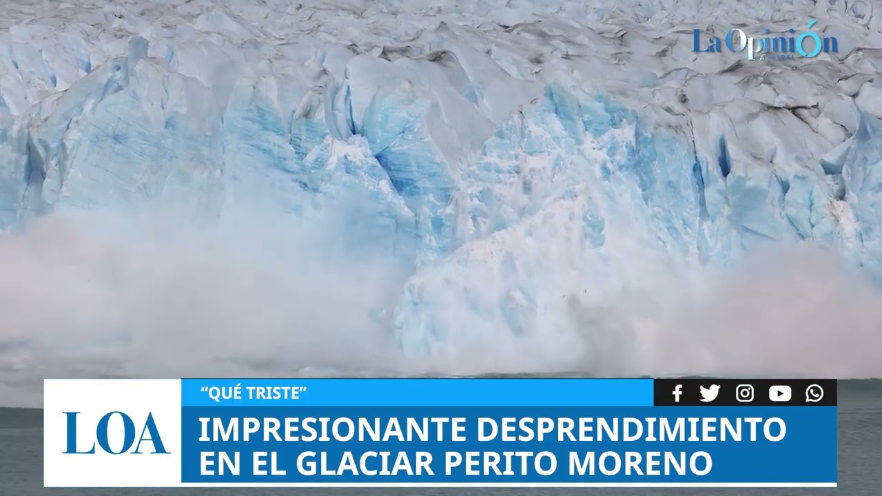 Desprendimiento en el Glaciar Perito Moreno: 