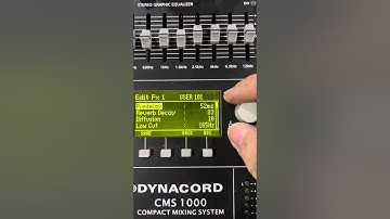 Chỉnh Effet Dynacord CMS 1000 hát nhẹ hay. Văn Nới audio