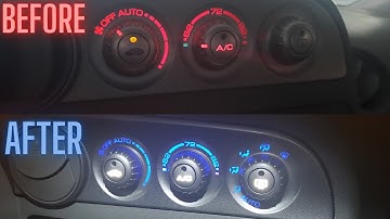 How to Install ANY COLOR LED on RSX Climate Control Lights