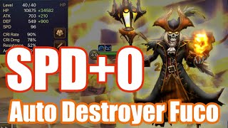『SPD+0』Auto Destroyer Fuco Debut🤩🤩🤩【Summoners War RTA】