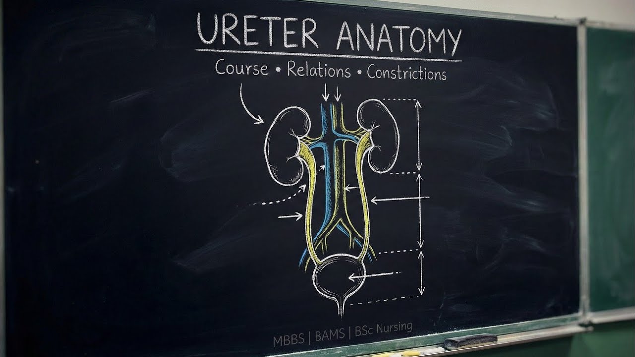 Ureter Anatomy One Shot 🔥 | MBBS BAMS BSc Nursing | NEET Anatomy