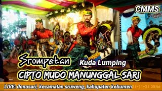 Download Lagu SROMPETAN kuda lumping ✴️CIPTO MUDO MANUNGGAL SARI✴️ LIVE: donosari, kec.sruweng, kab.kebumen MP3