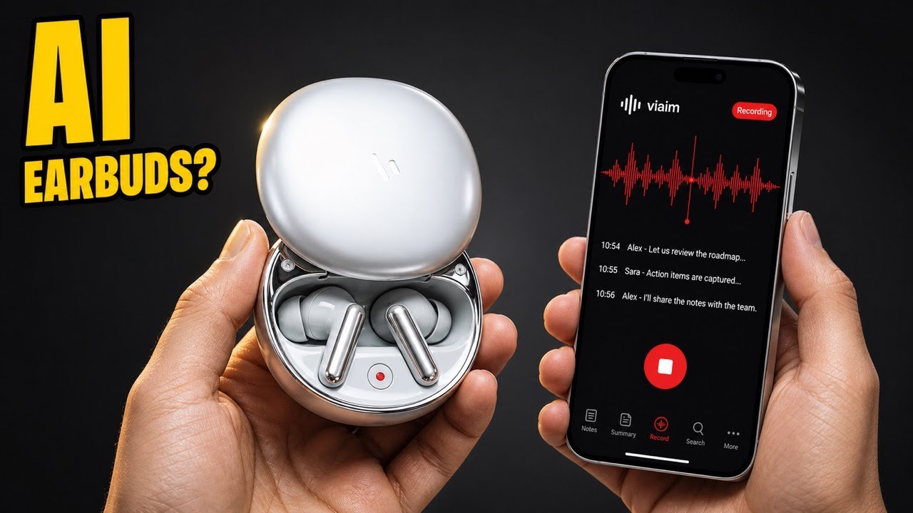 AI Earbuds That Take Notes While You Listen — Viaim RecDot Eardbuds Review