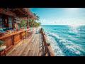 Tropical Beach Bar Bossa Nova 🍹 Relaxing Ocean Waves & Jazz to Chill