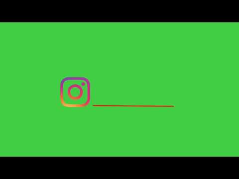 INSTAGRAM green screen logo| Free download | No copyright