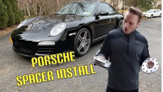 Porsche wheel spacers install