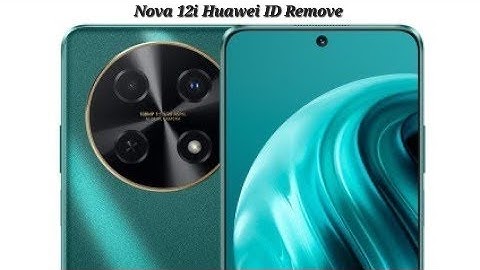 Huawei Nova 12i Huawei ID Remove||EMUI 14 New Security 2024|Subscribe My YouTube Channel||Like Share