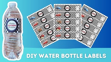 DIY Personalized Water Bottle Labels For Parties