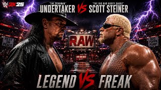 FULL MATCH: The Undertaker vs. Scott Steiner EXTREME RULES MATCH RAW WWE 2K25 Jul. 21 , 2026