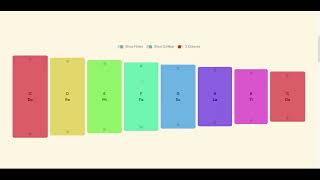 Online Xylophone - Playing 'Twinkle Twinkle Little Star' screenshot 1